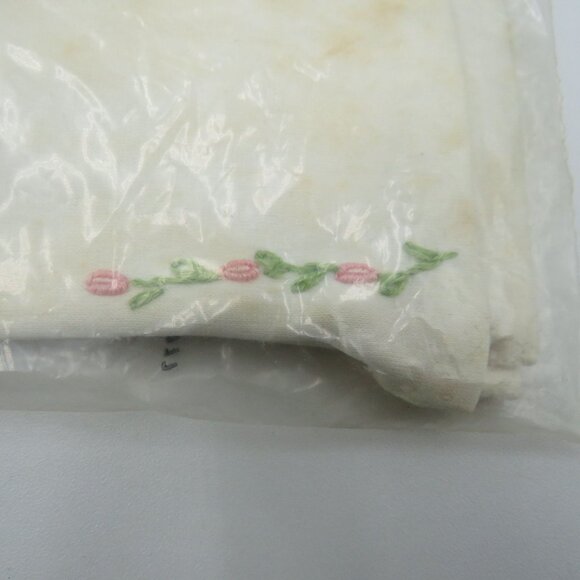 Vintage Fownes Gloves Sz 7 1/2 Embroidered Rose Made In Italy Original Packaging - Picture 5 of 6